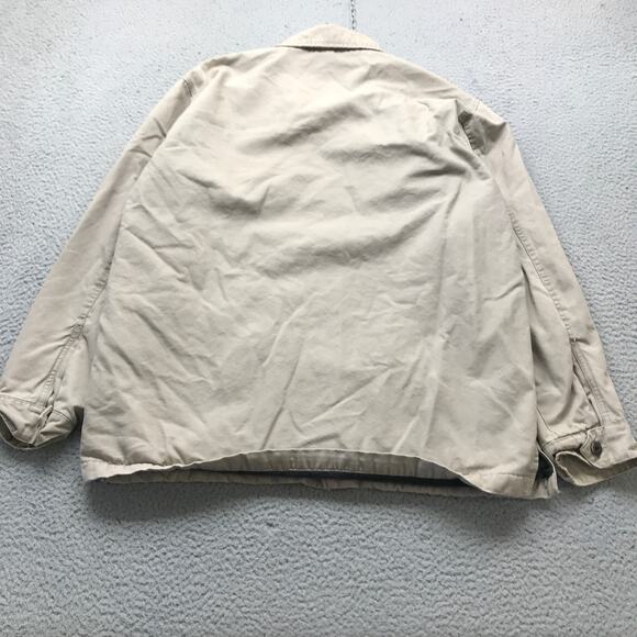 Vintage Old Navy Painters Corduroy Fleece Lined Jacket Mens Medium Tan Barn Coat - Picture 4 of 11